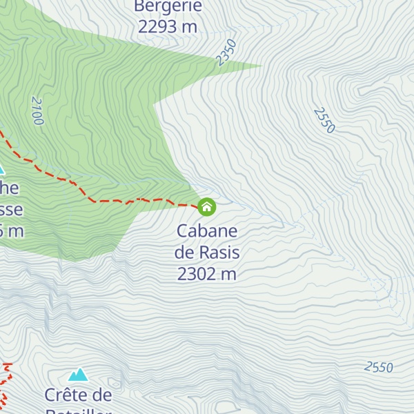 Map of Cabane de Rasis