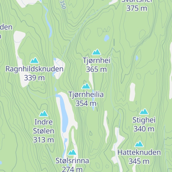 Map of Tjørnheilia