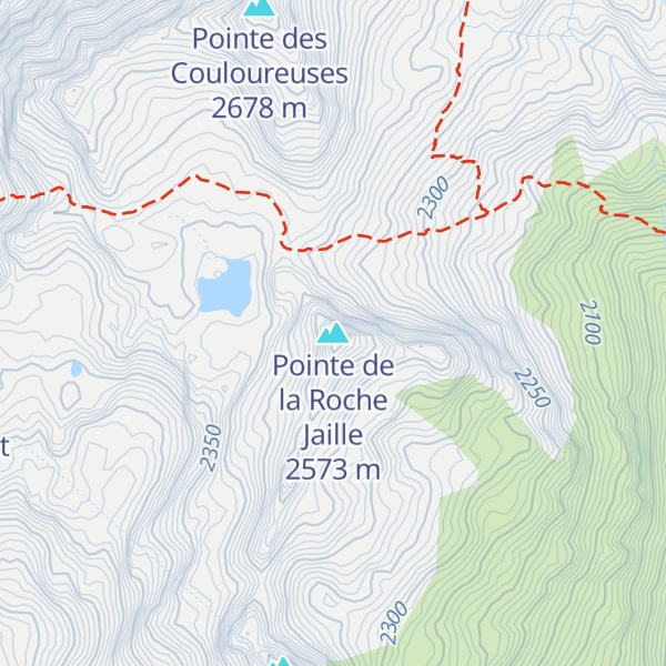 Map of Pointe de la Roche Jaille