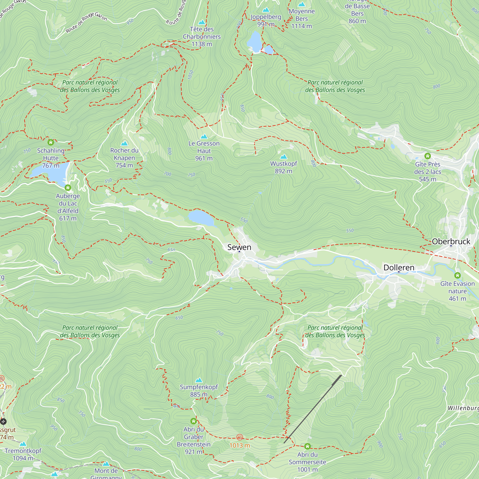 Gîte des Castors map
