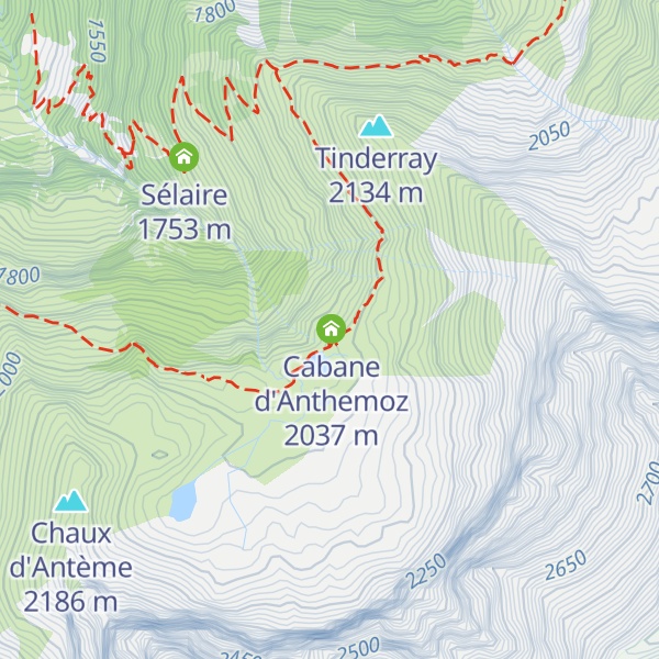 Map of Cabane d'Anthème