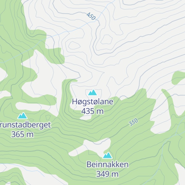 Map of Høgstølane