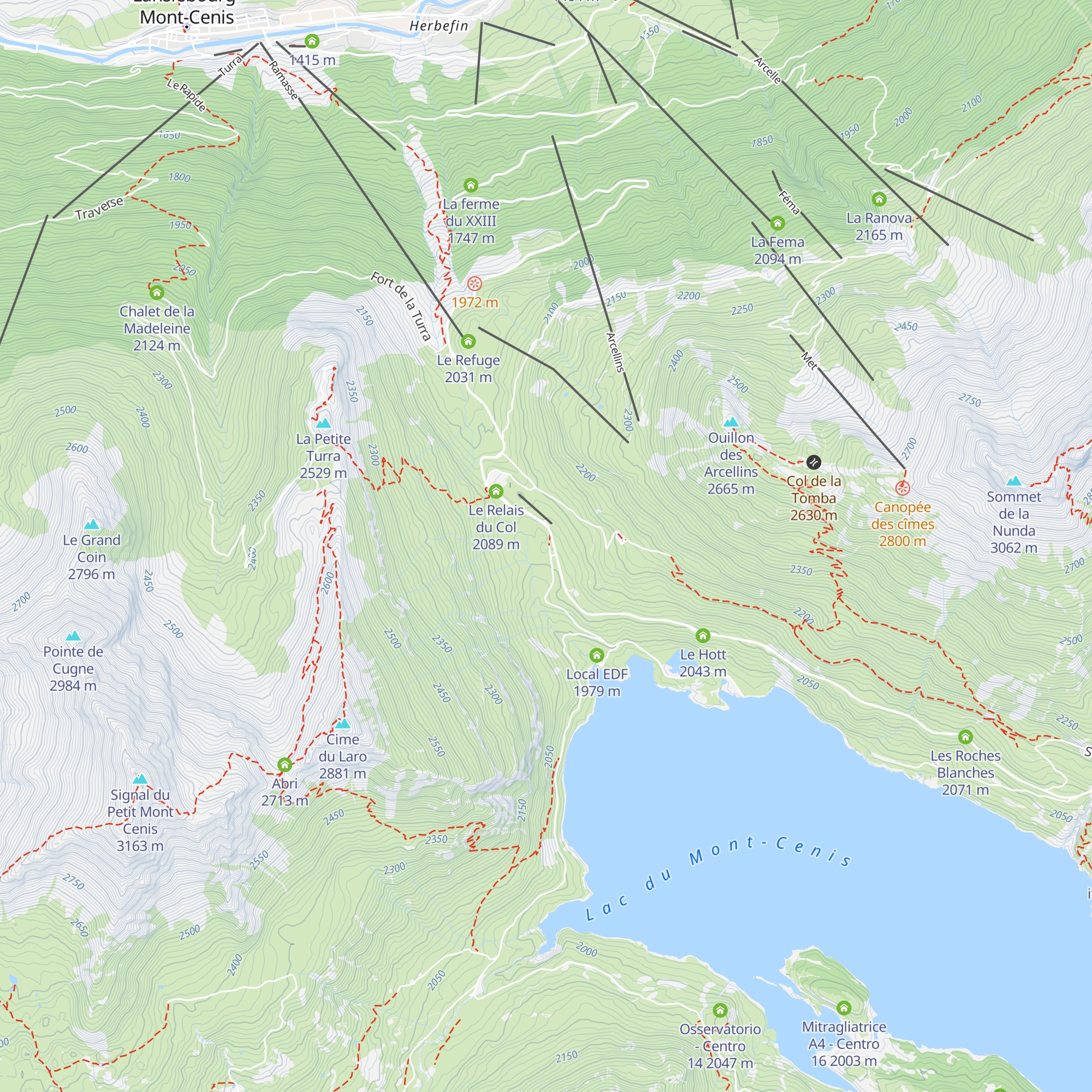 Montcenis map