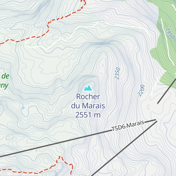 Map of Rocher du Marais