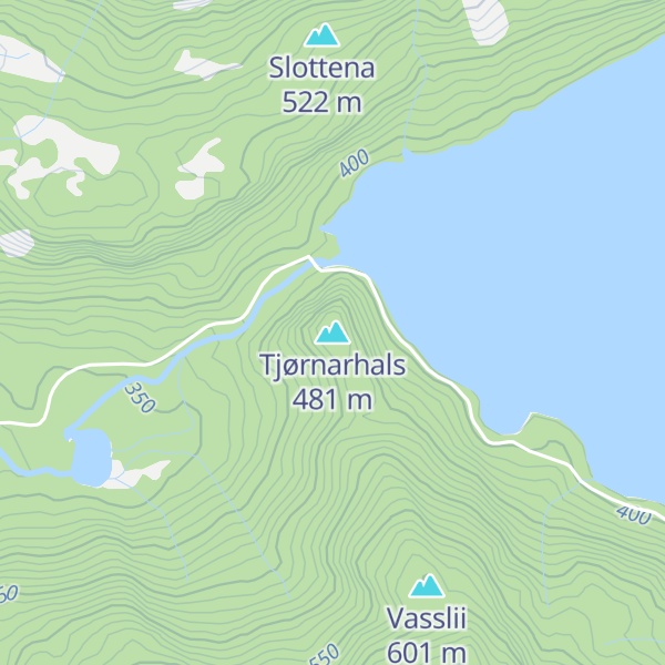 Map of Tjørnarhals