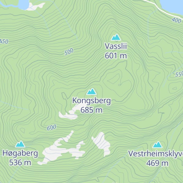 Map of Kongsberg