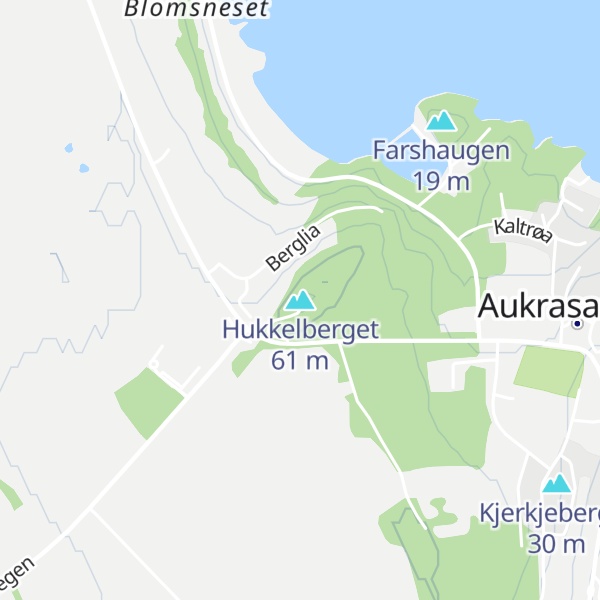 Map of Hukkelberget