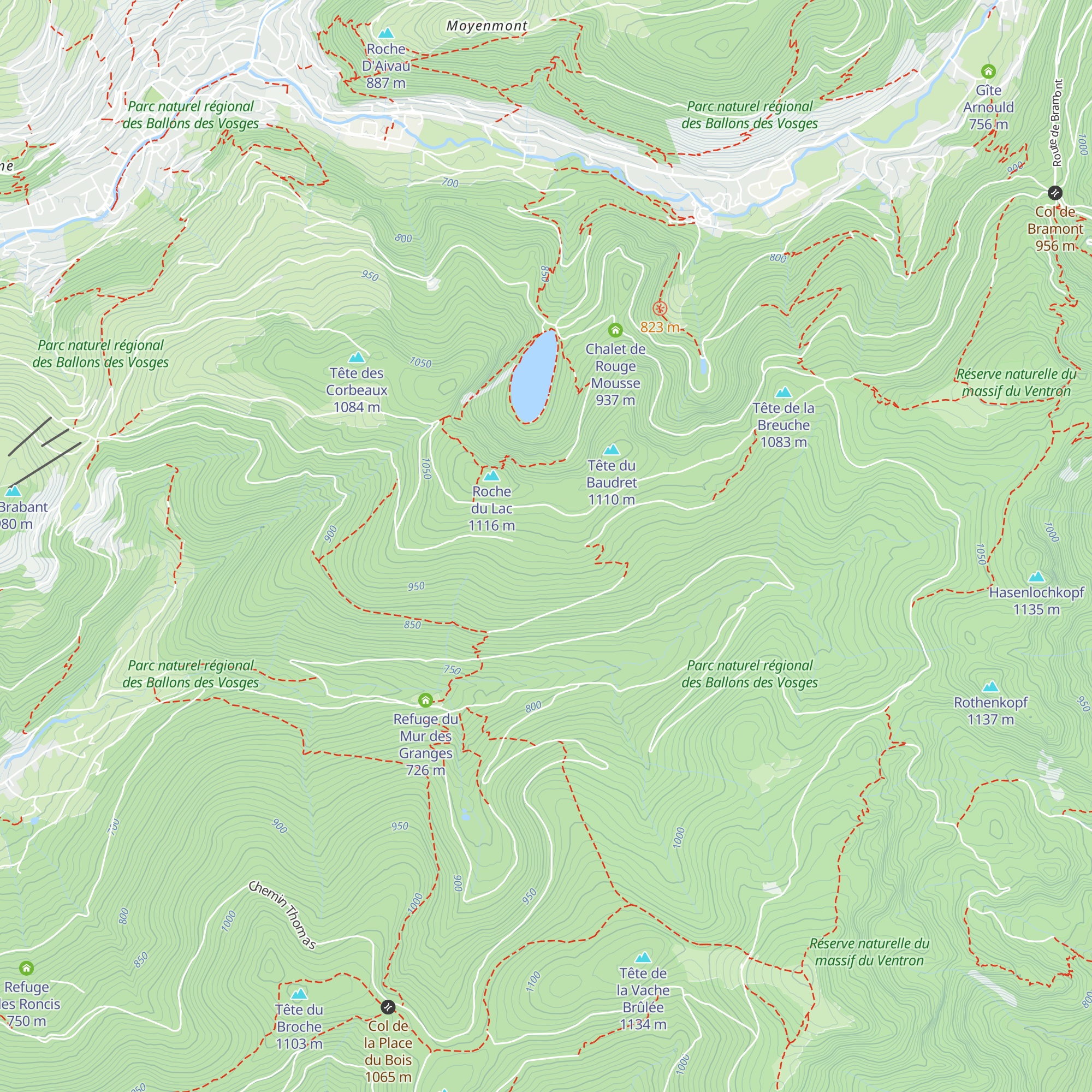 Chalet Refuge de la Croix Louis map