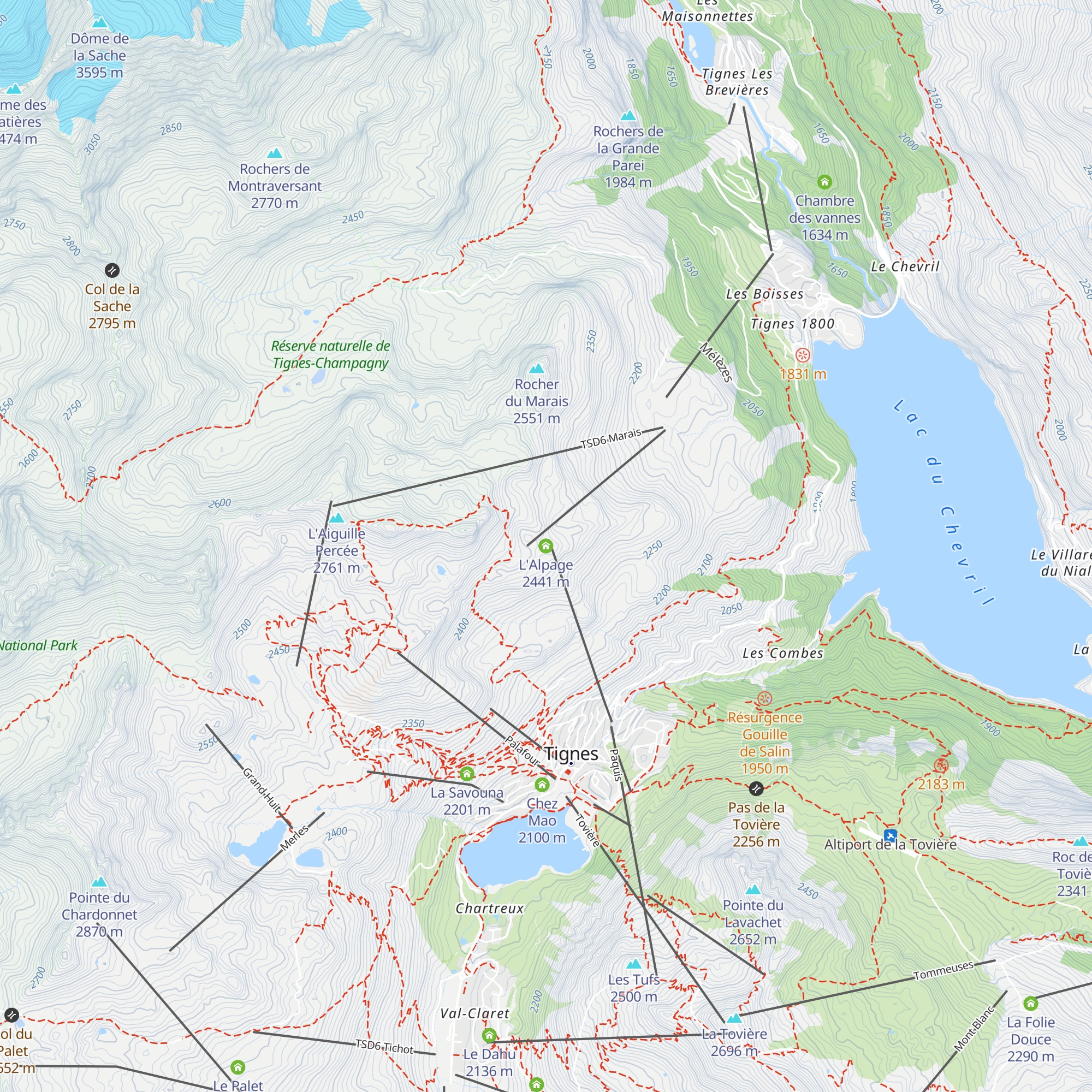 L'Alpage map