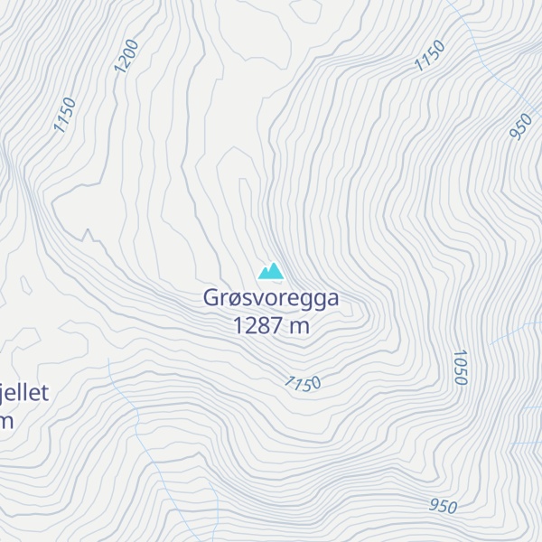 Map of Grøsvoregga