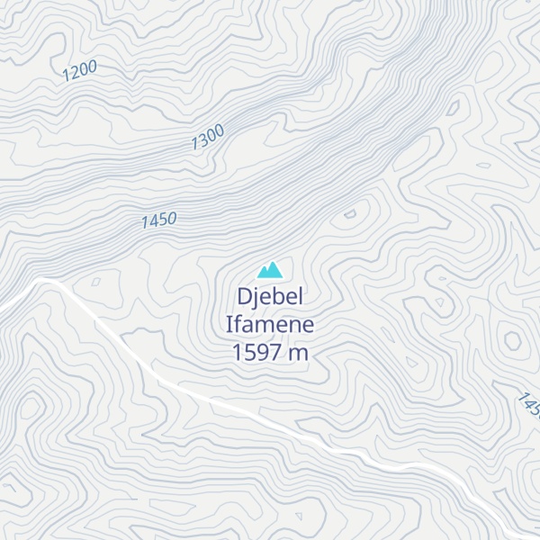 Map of Djebel Ifamene