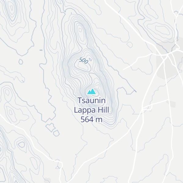 Map of Tsaunin Lappa Hill
