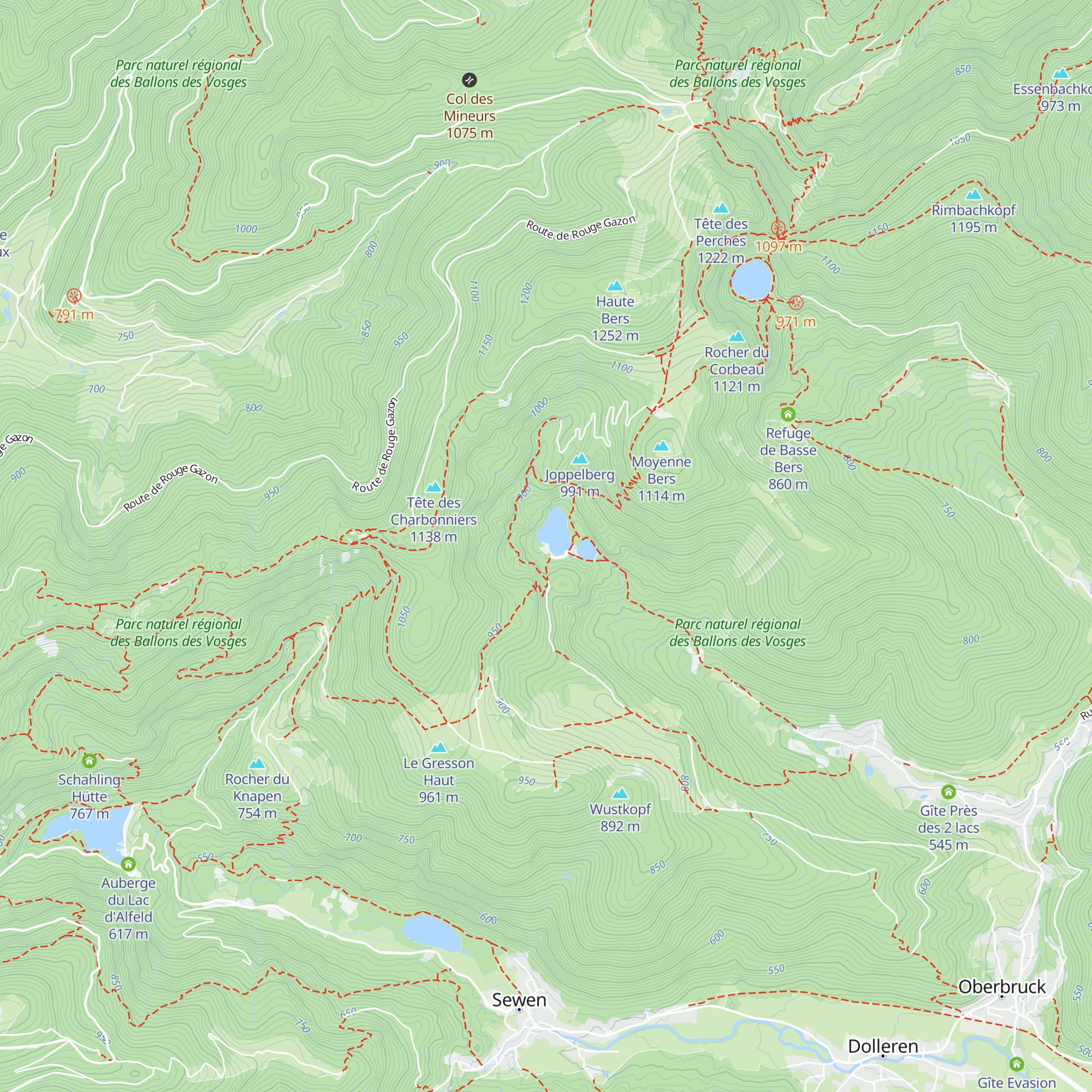 Auberge du refuge du Neuweiher map