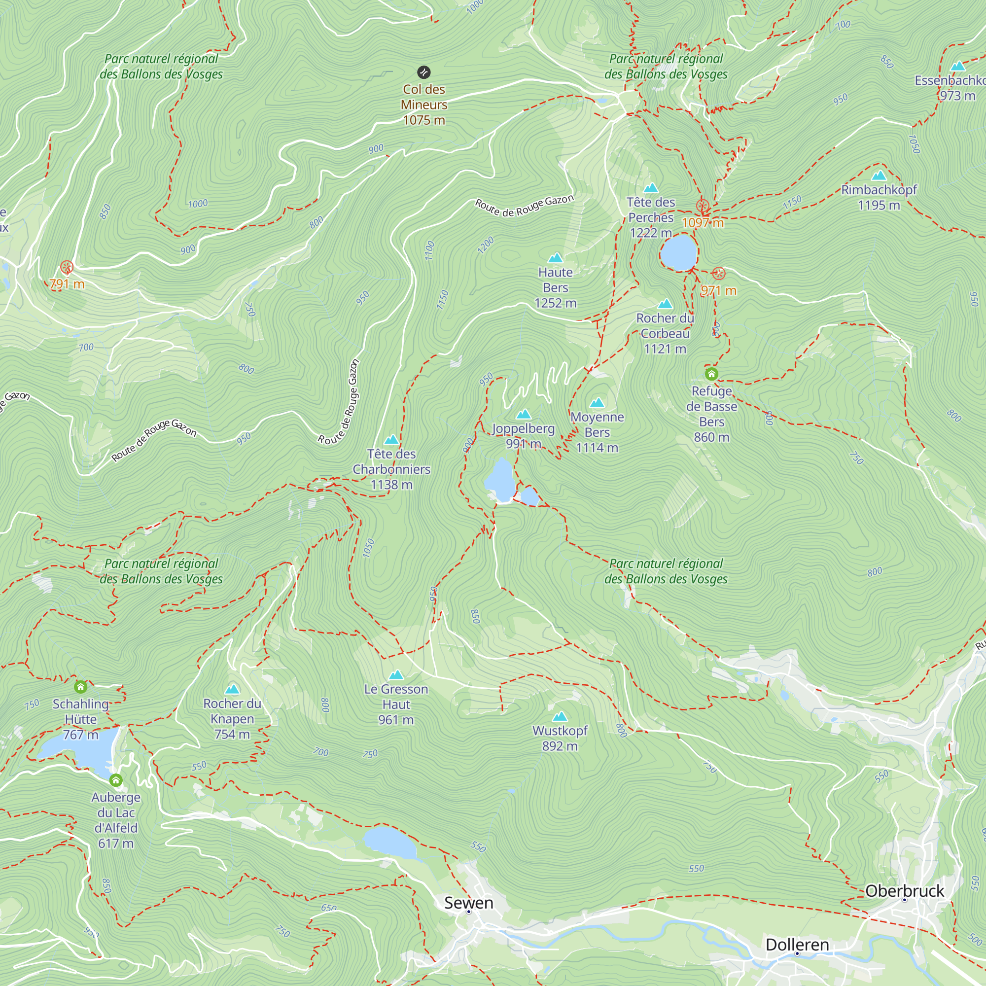 Auberge du refuge du Neuweiher map