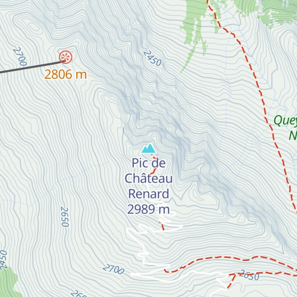 Map of Pic de Château Renard