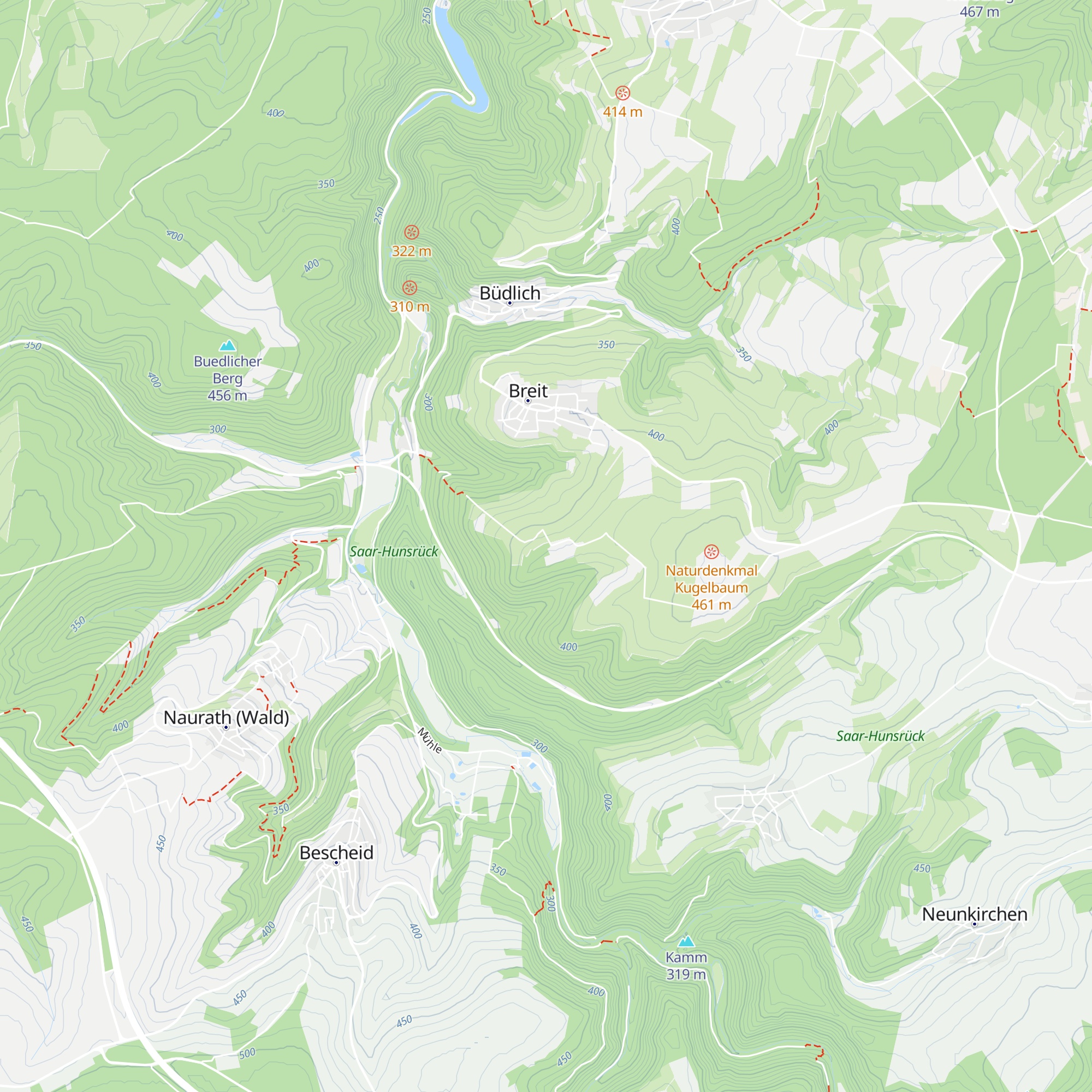 Grillhütte Breit map