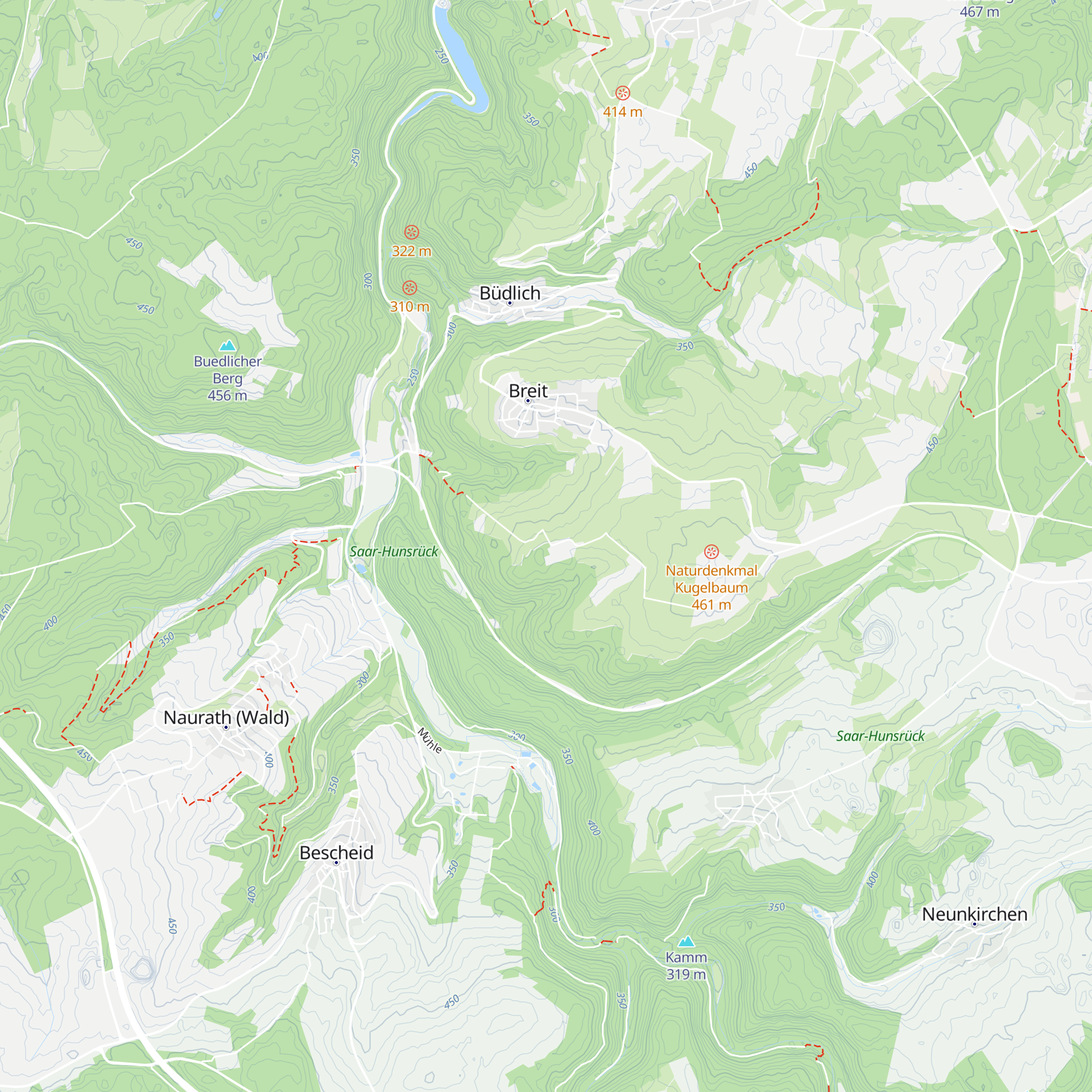 Grillhütte Breit map