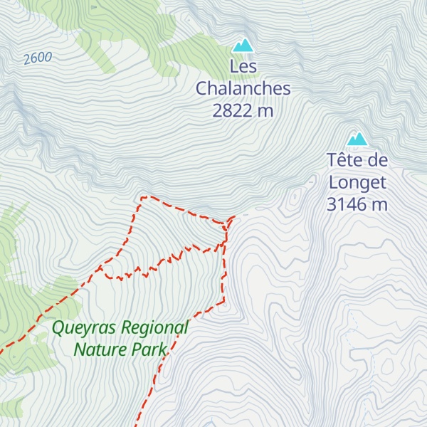 Map of Tête de la Cula