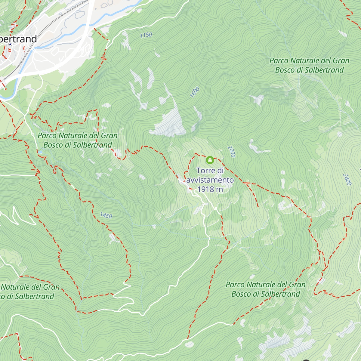 Rifugio alpino Daniele Arlaud map