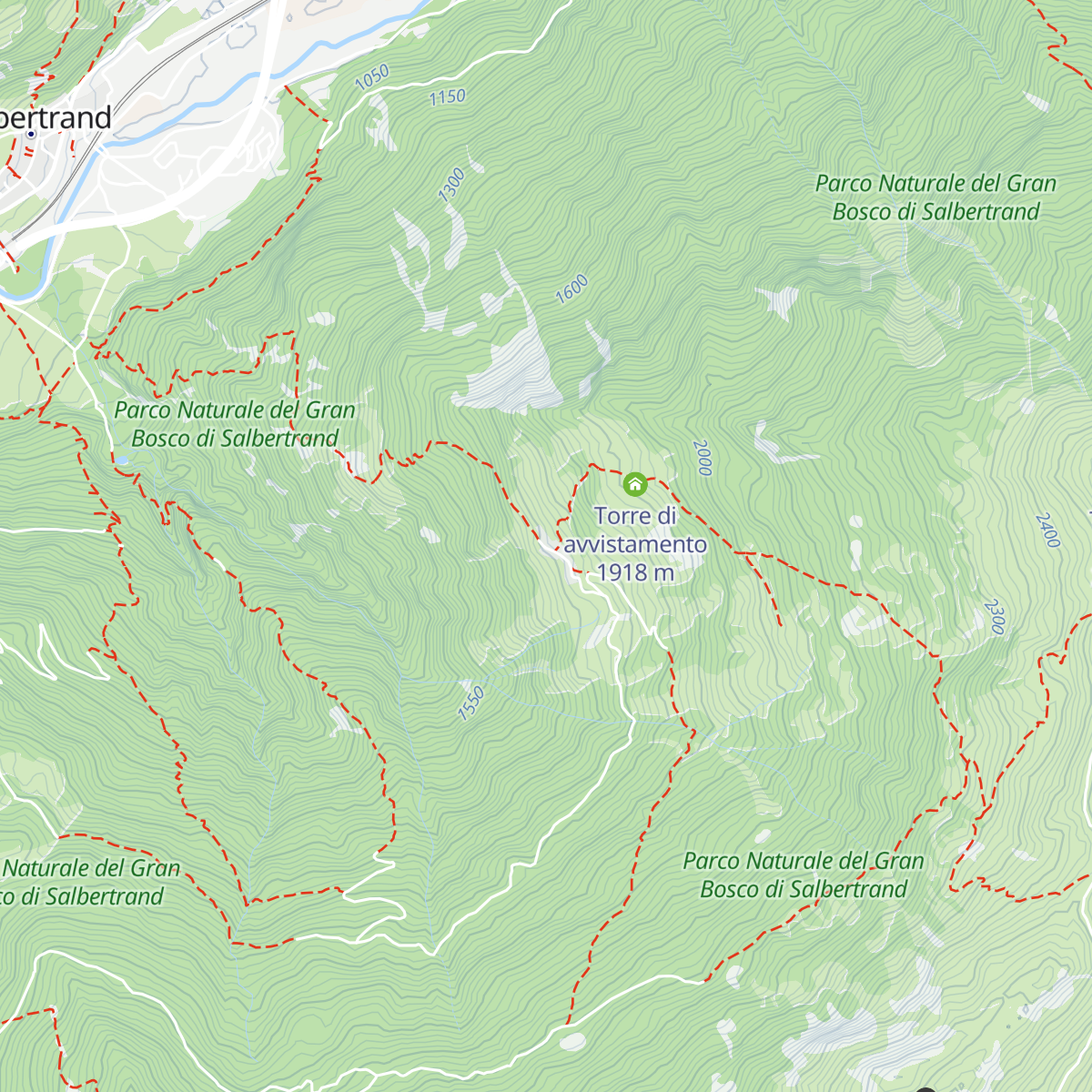 Rifugio alpino Daniele Arlaud map
