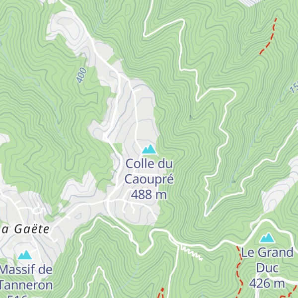 Map of Colle du Caoupré