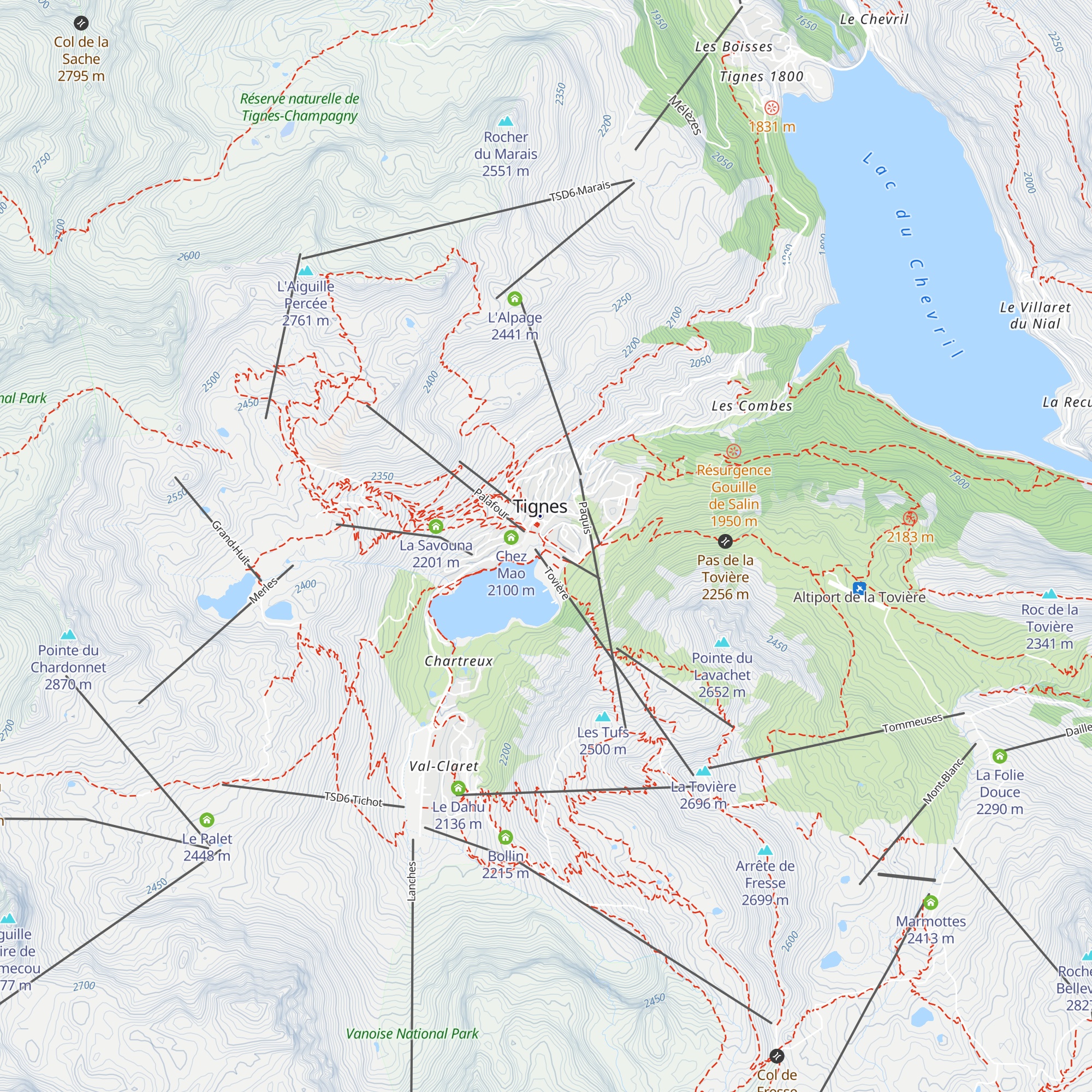 Le Lavanna map