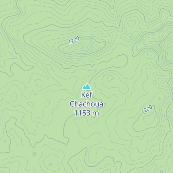 Map of Kef Chachoua