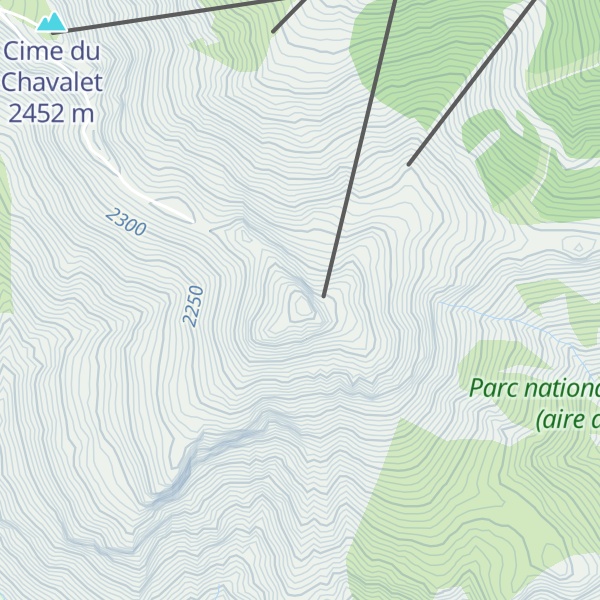 Map of Las Donnas