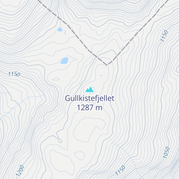 Map of Gullkistefjellet
