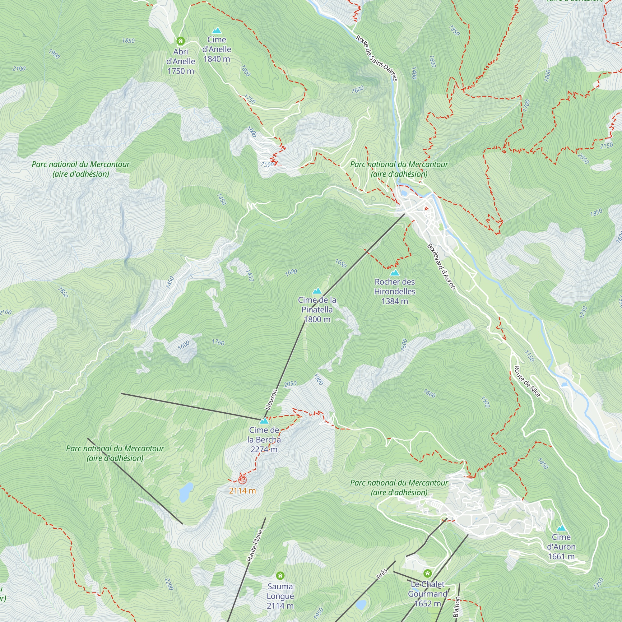 Le Grizzly map
