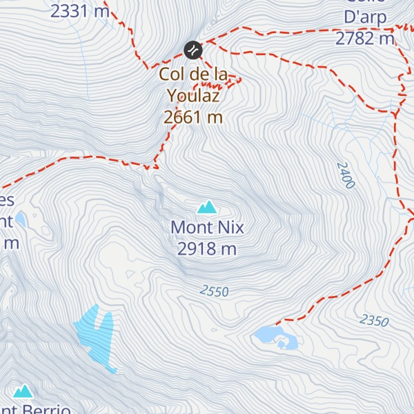 Map of Mont Nix