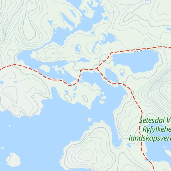 Map of Storsteinen