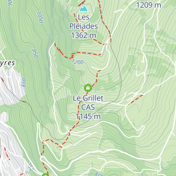 Map of Le Grillet CAS