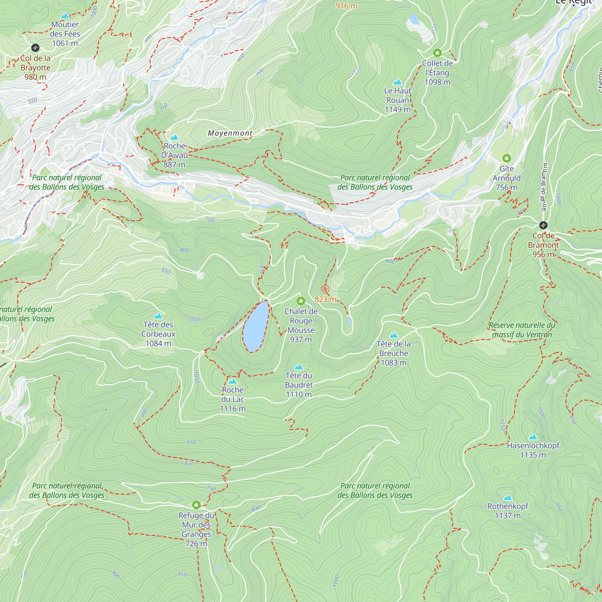 Chalet de Rouge Mousse map