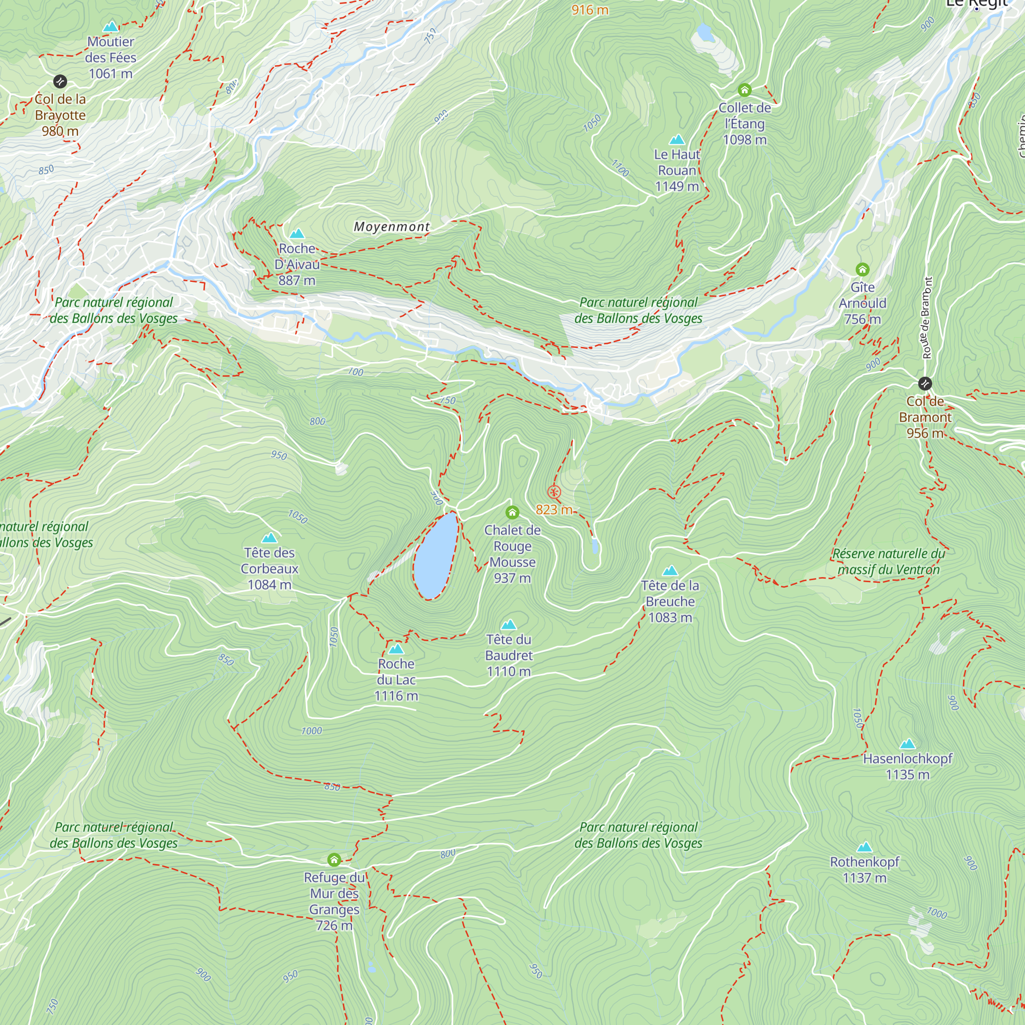 Chalet de Rouge Mousse map
