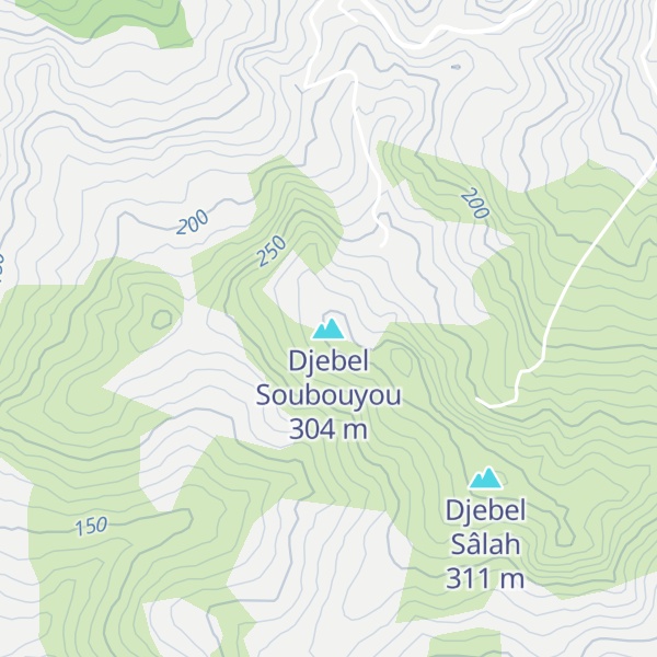 Map of Djebel Soubouyou