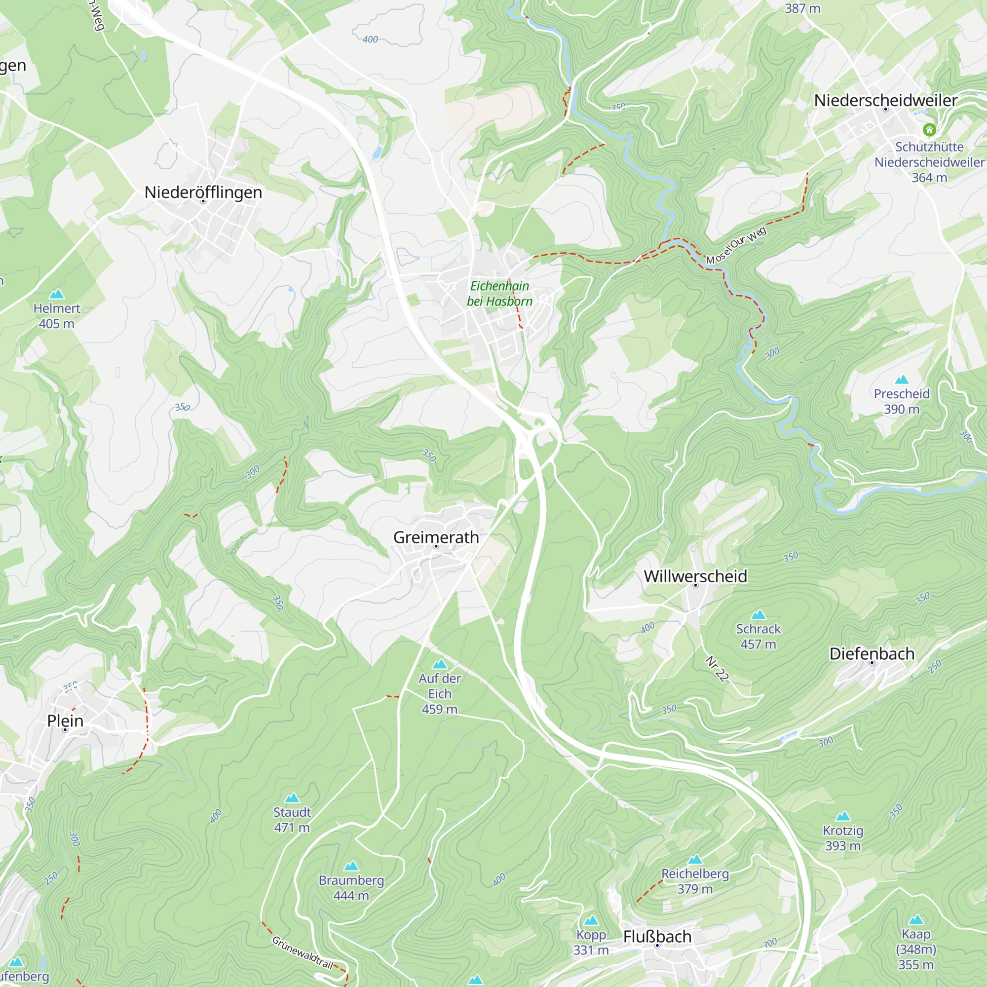 Schutzhütte Greimerath map