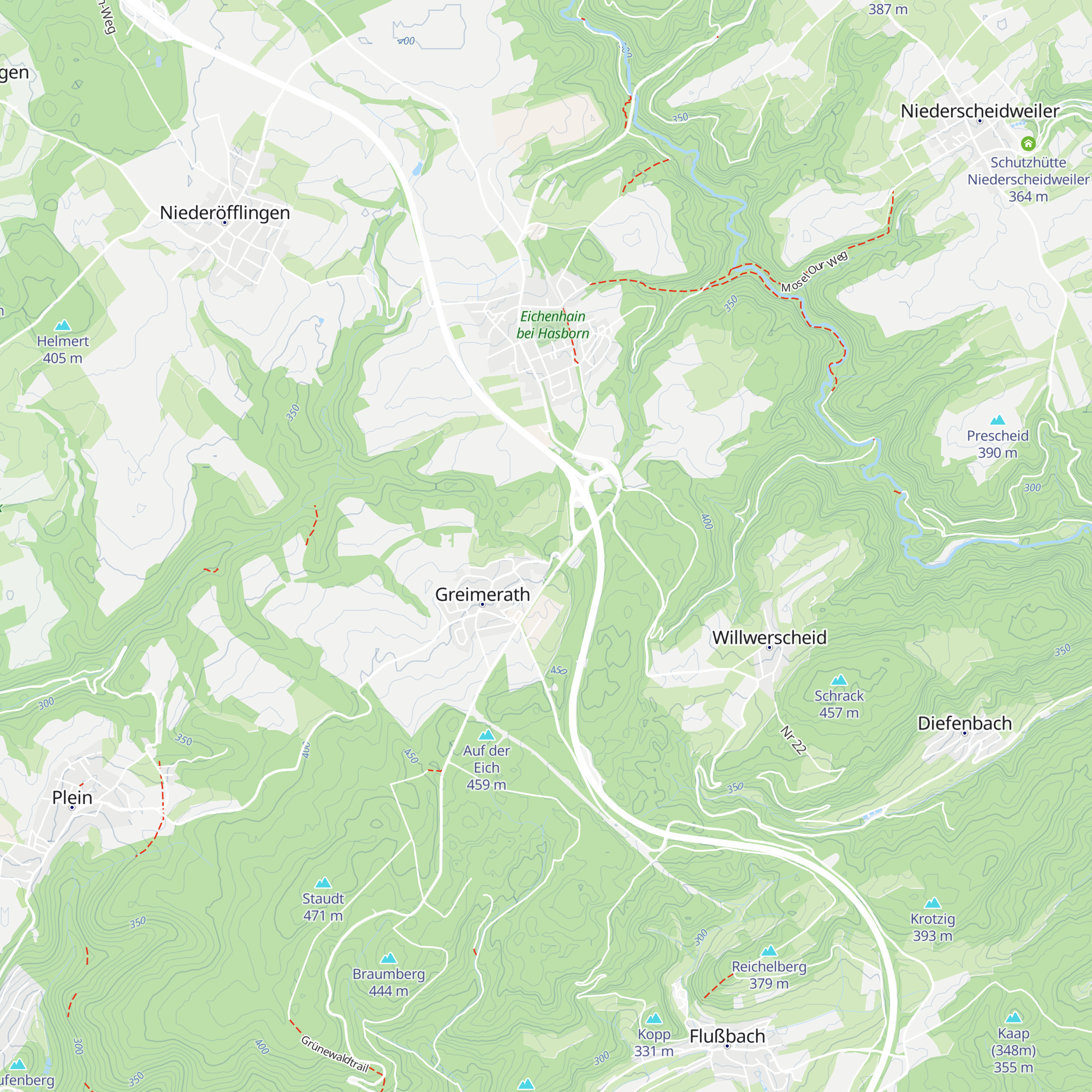 Schutzhütte Greimerath map