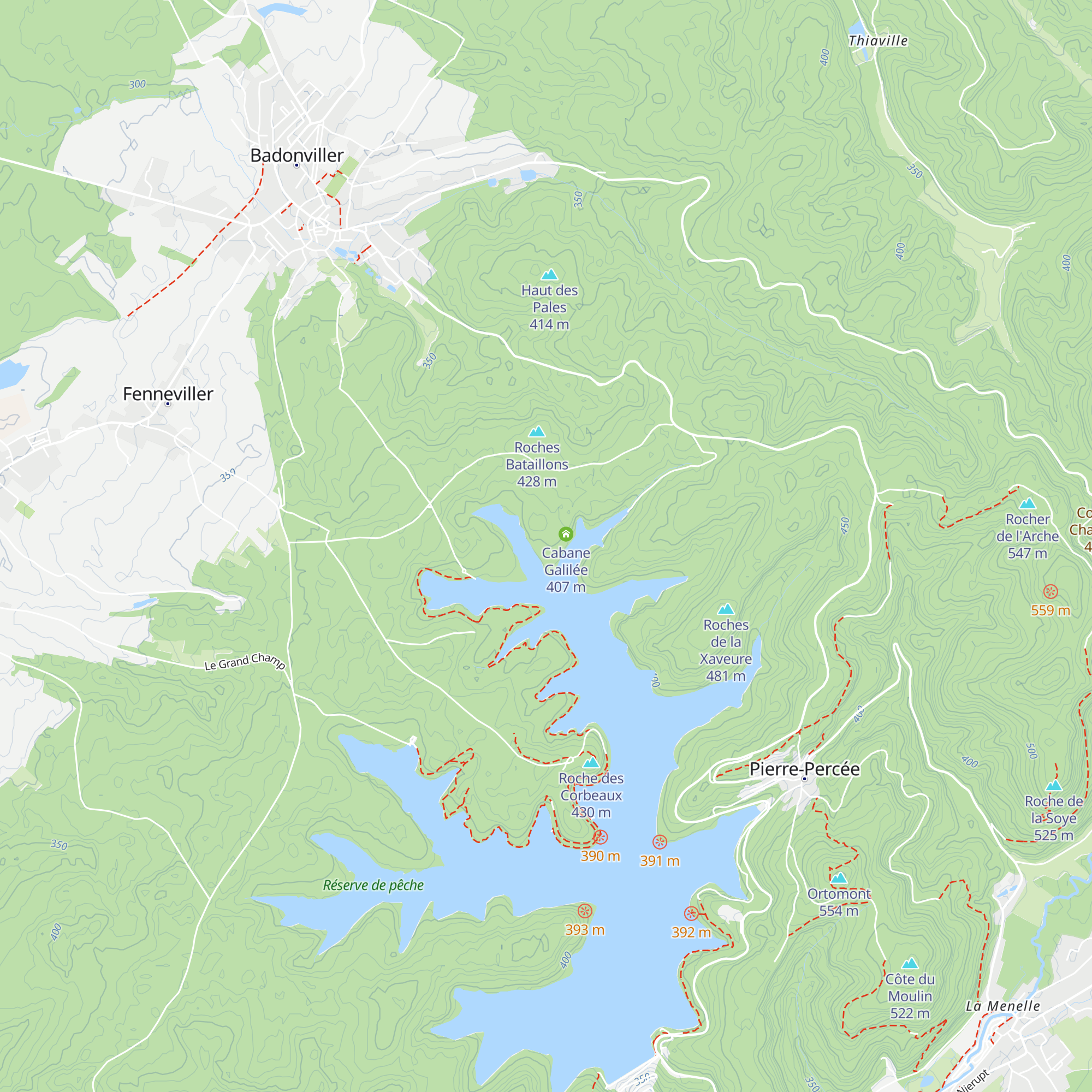 Cabane du Sheriff map