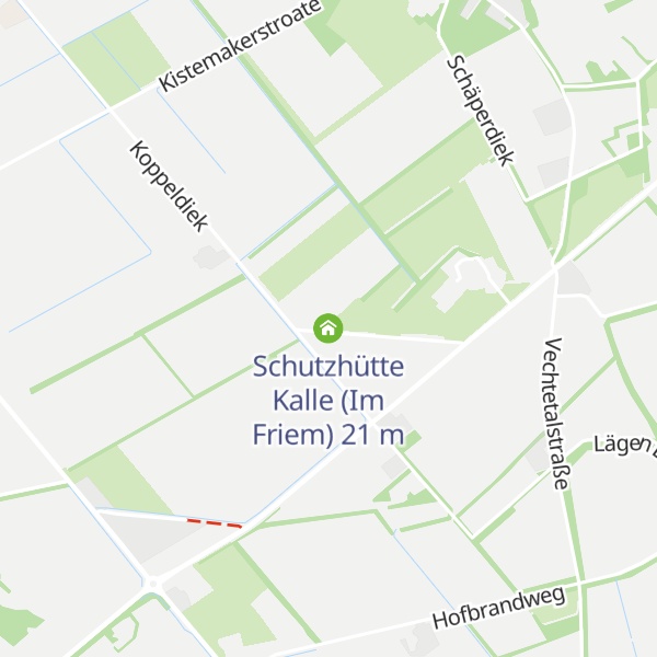 Map of Schutzhütte Kalle (Im Friem)