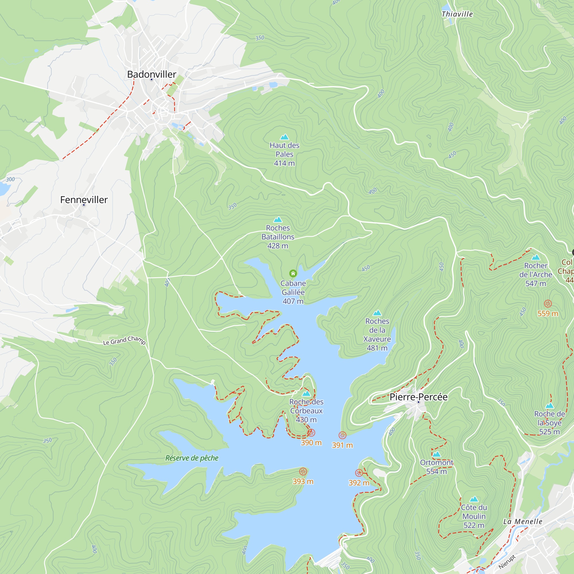 Cabane Jules Verne map