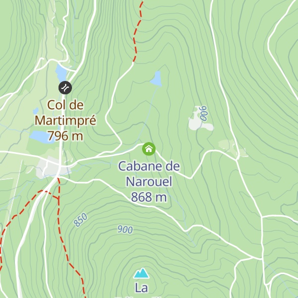 Map of Cabane de Narouel