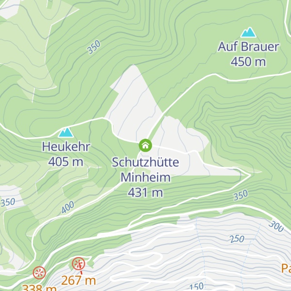 Map of Schutzhütte Minheim