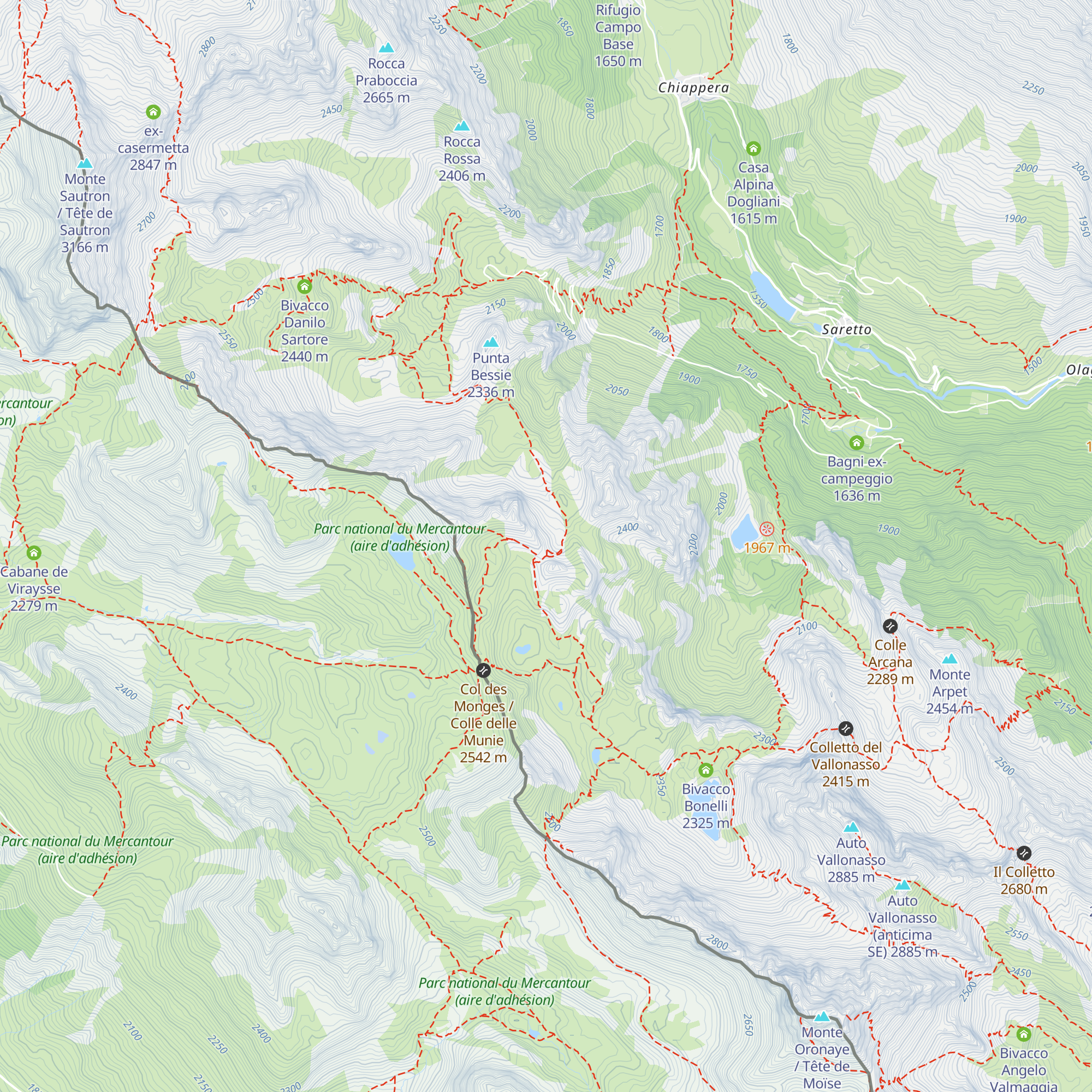 Ruderi Caserma map