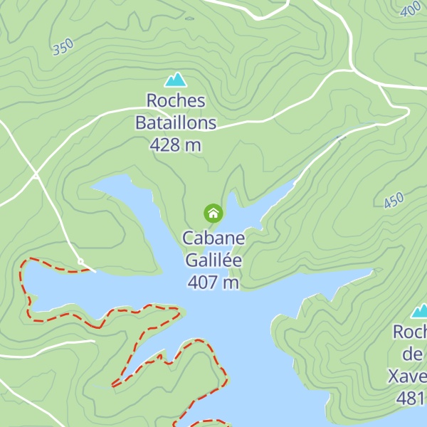 Map of Cabane Galilée