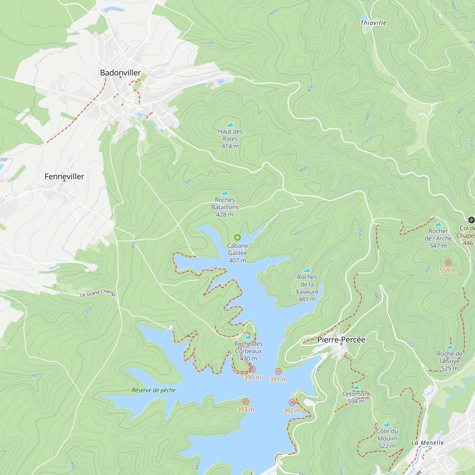 Cabane Galilée map