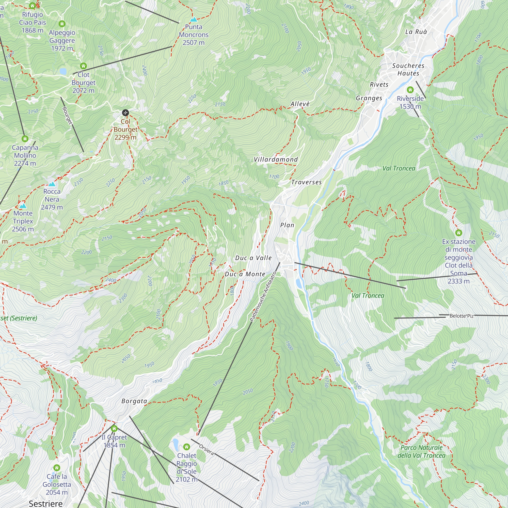 Forno di borgata di Duc a Valle map