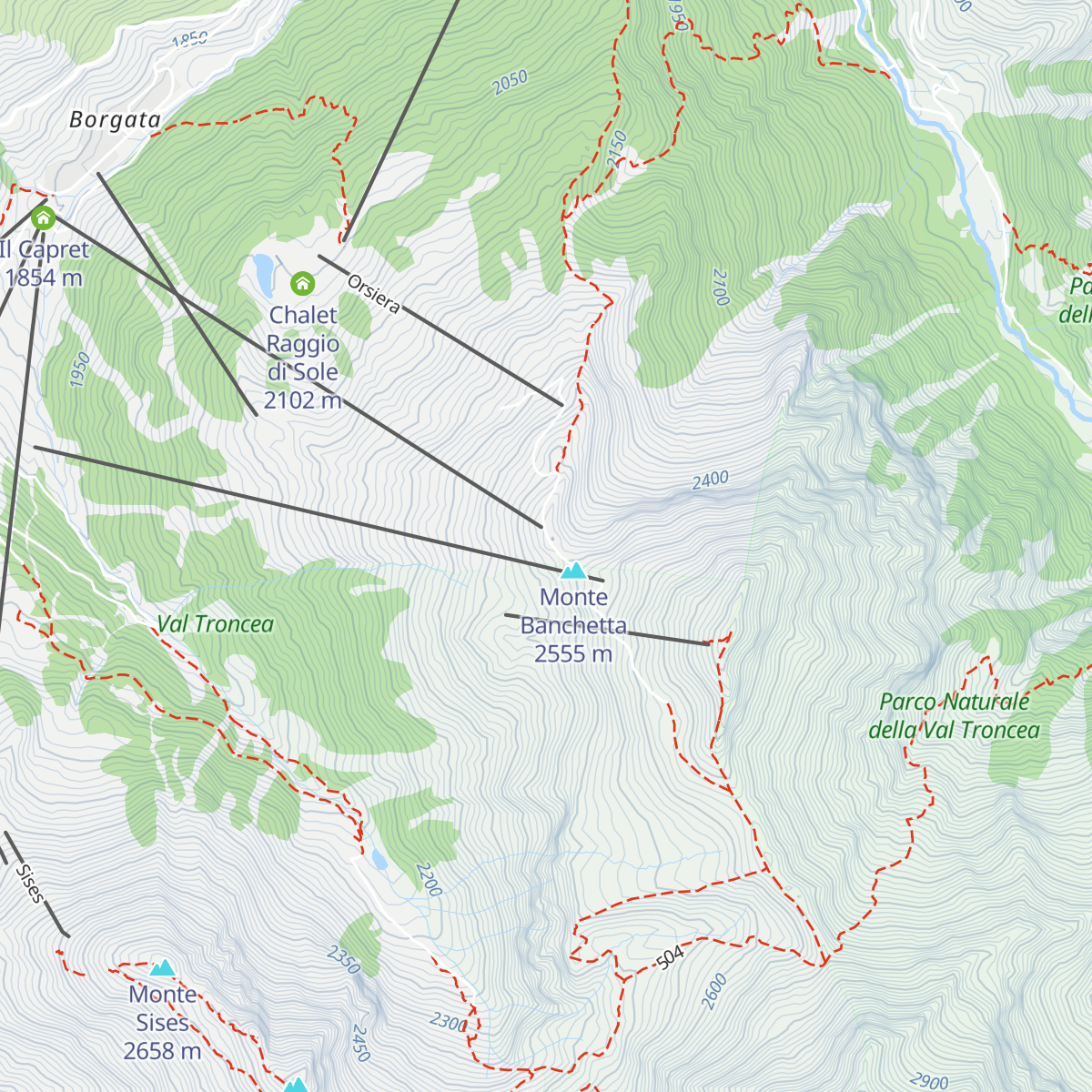 La Tana della Volpe map