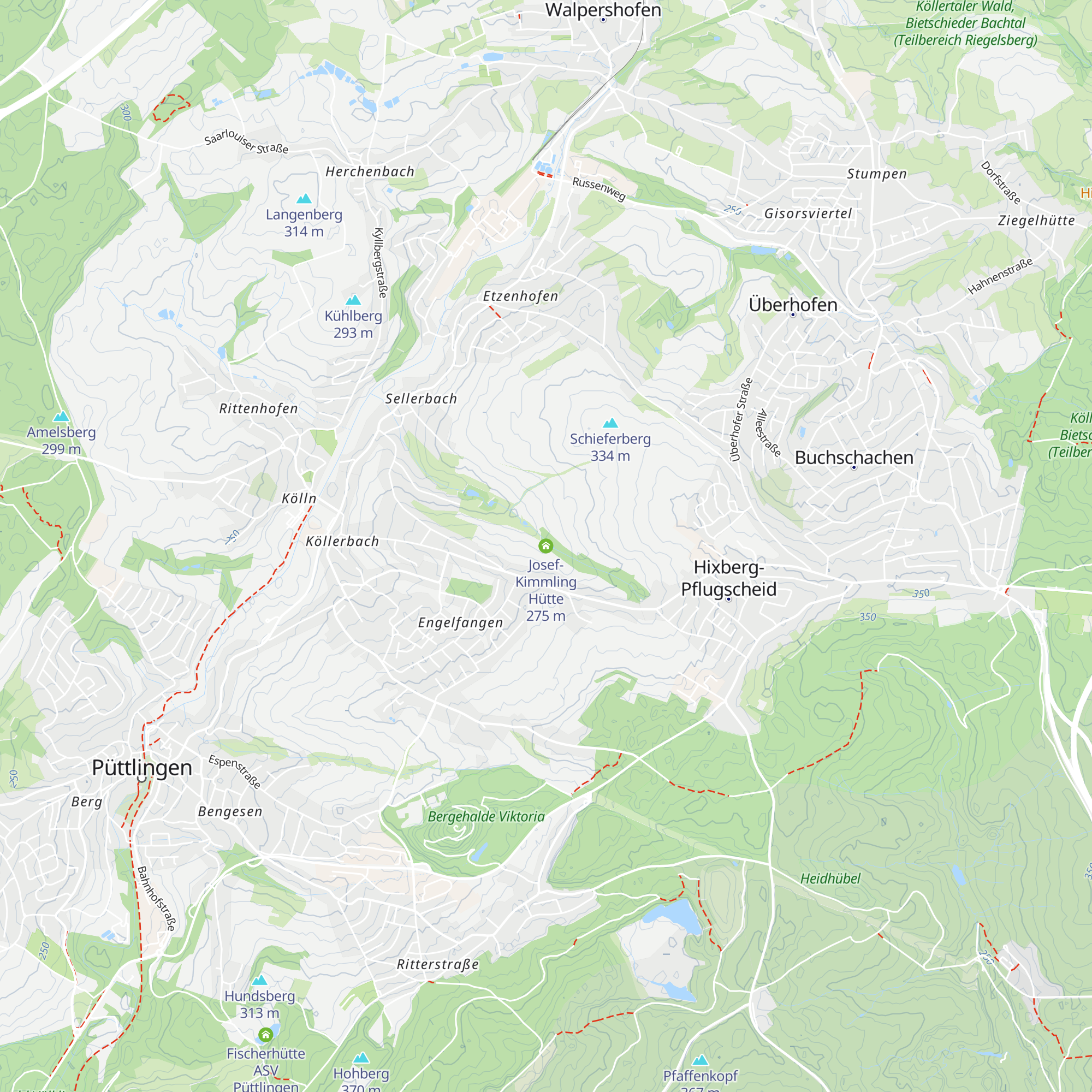 Josef-Kimmling Hütte map