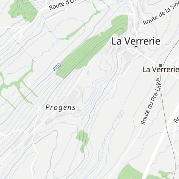 Map of Crêt Mottier